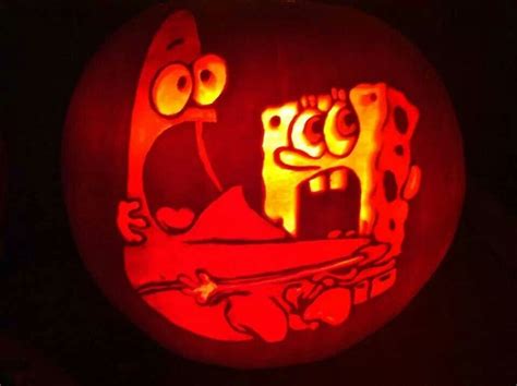 Spongebob Pumpkin Carving Templates